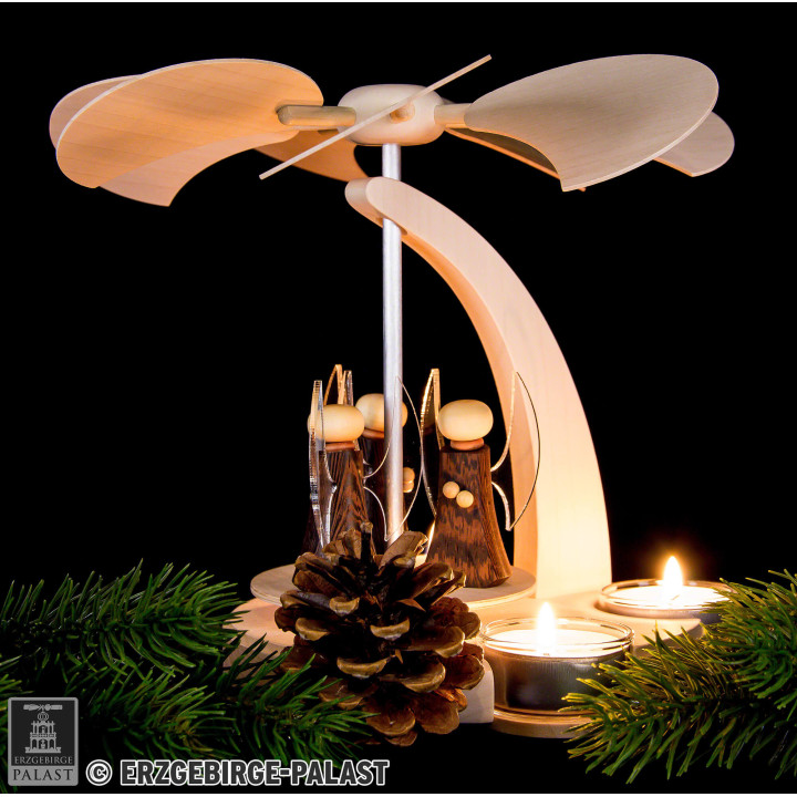 1-Tier Arch Pyramid with Angel - 18 cm / 7.1 inch