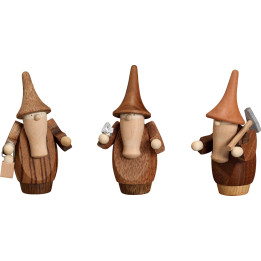 Berggnom, 3er-Set - 8 cm