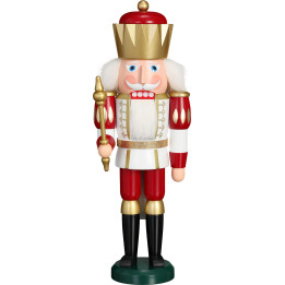 Nutcracker - Exclusive King White-Red - 40 cm / 15.7 inch