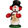 Räuchermännchen Schneemann mit Leier - 23,5 cm