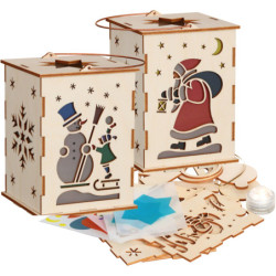 DIY Handicraft Set Lantern with Illumination - 19 cm / 7.5 inch