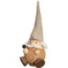 Räuchermännchen Waldzwerg natur - Kugelräucherfigur - 19 cm