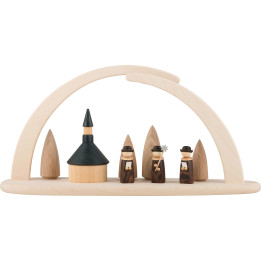 Leuchterbogen - Seiffener Kirche - 42x21x13 cm