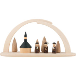 Modern Light Arch - Seiffener Church - 42x21x13 cm / 16x8x5 inch