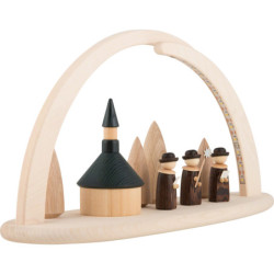 Modern Light Arch - Seiffener Church - 42x21x13 cm / 16x8x5 inch