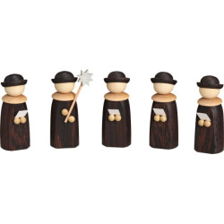 Kurrendefiguren, 5-teilig - 7 cm