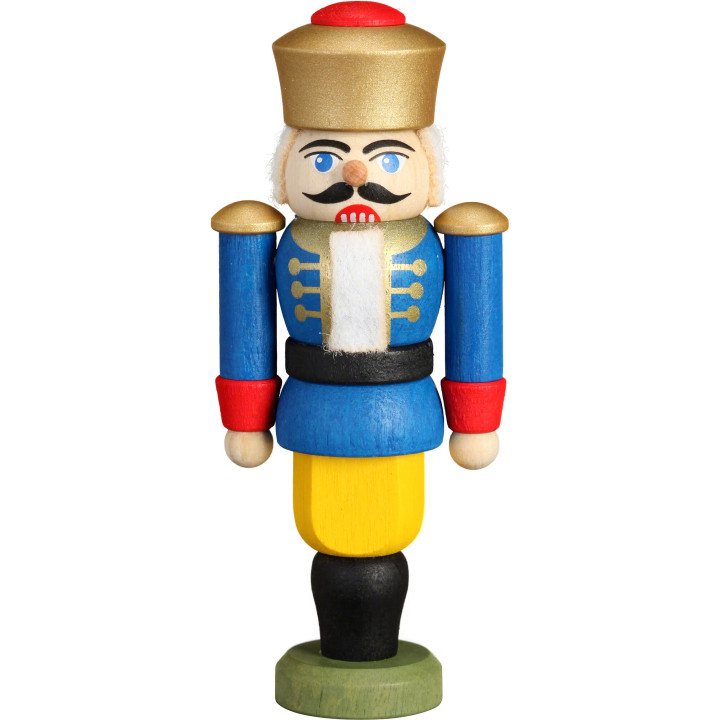 Nussknacker König blau - 9 cm