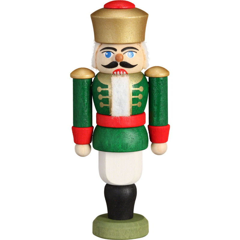 Nussknacker König grün - 9 cm