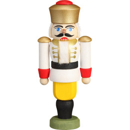 Tree Ornament - Nutcracker - King White - 9 cm / 3.5 inch
