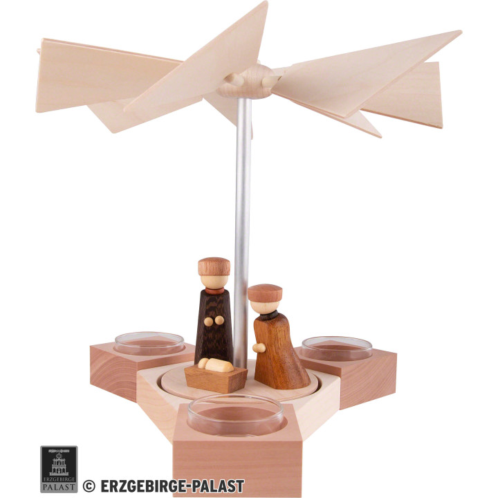 1-Tier Pyramid Hexagonum Nativity - 20 cm / 7.9 inch
