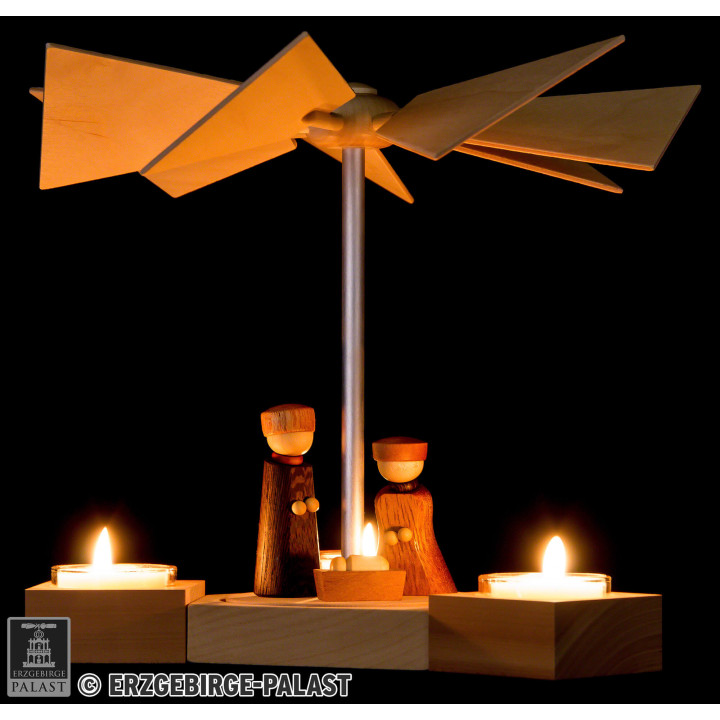 1-Tier Pyramid Hexagonum Nativity - 20 cm / 7.9 inch