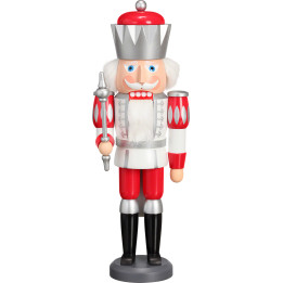 Nutcracker - King Exclusive White-Silver-Red - 40 cm / 15.7 inch