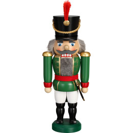 Nussknacker Husar grün - 28 cm