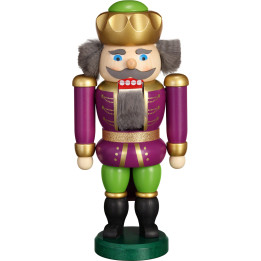 Nutcracker - Exclusive King Purple-Green - 20 cm / 7.9 inch