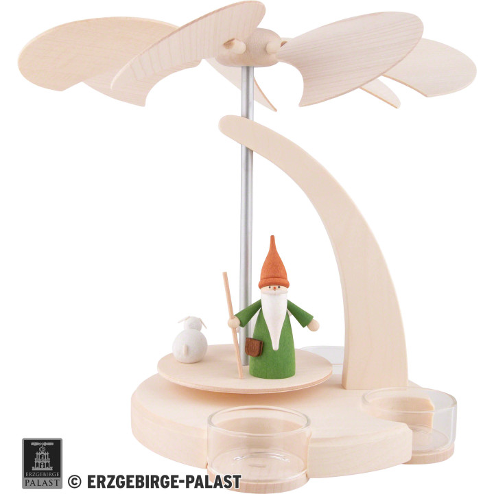 1-Tier Pyramid - Shepherd Gnome - 18 cm / 7.1 inch