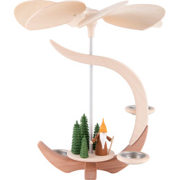 1-Tier Pyramid - C-Shape Woodsman Gnome - 30 cm / 11.8 inch