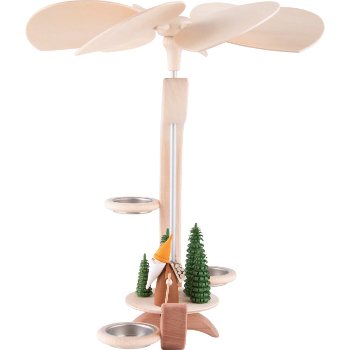 1-Tier Pyramid - C-Shape Woodsman Gnome - 30 cm / 11.8 inch
