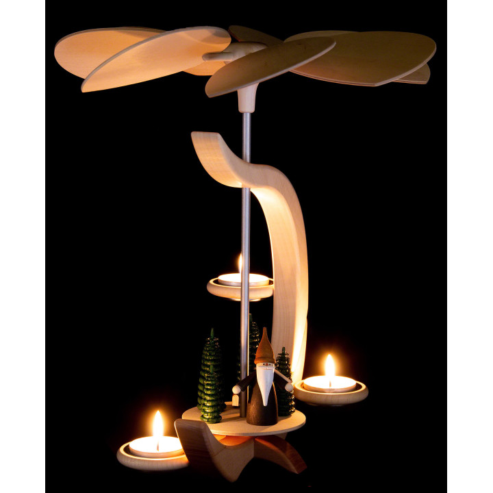 1-Tier Pyramid - C-Shape Mountain Gnome - 30 cm / 11.8 inch