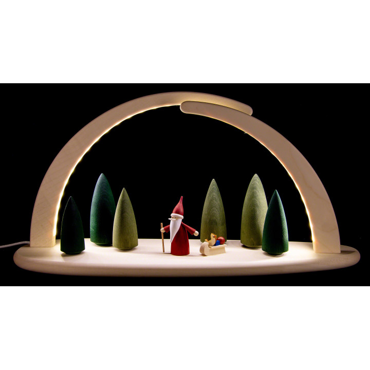 Leuchterbogen - Weihnachtswichtel - 42x21 cm