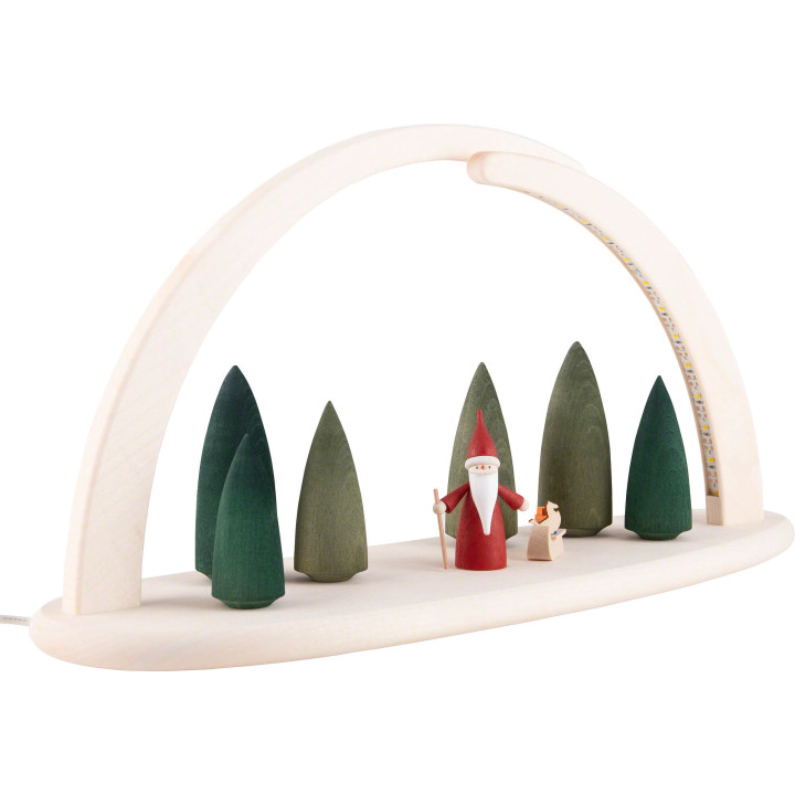 Leuchterbogen - Weihnachtswichtel - 42x21 cm