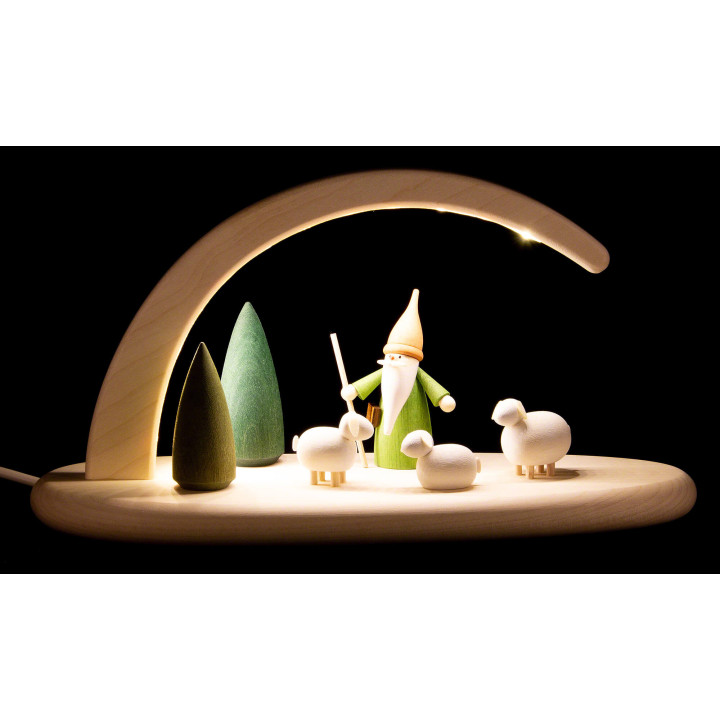 Modern Light Arch - Shepherd Gnome  - 24x13 cm / 9.4x5.1 inch