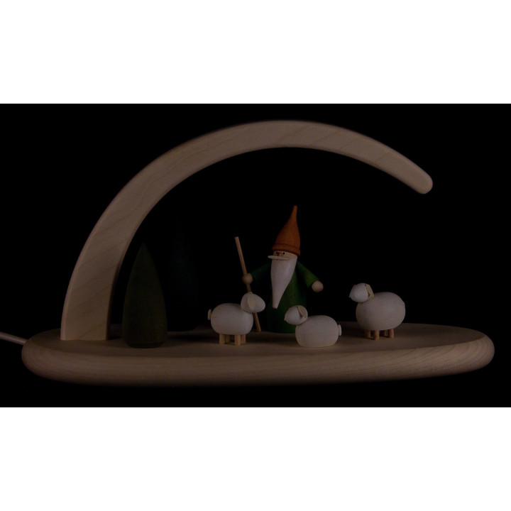 Modern Light Arch - Shepherd Gnome  - 24x13 cm / 9.4x5.1 inch