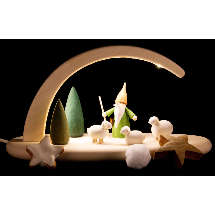 Modern Light Arch - Shepherd Gnome  - 24x13 cm / 9.4x5.1 inch