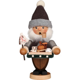 Räuchermännchen Spielzeughändler grau  - 20,5 cm