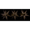 Marienberger Moravian Star Set of Three Cream-Colored incl. Lighting - 17 cm / 6.7 inch