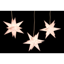 Marienberger Moravian Star Set of Three White incl. Lighting - 17 cm / 6.7 inch