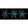 Marienberger Moravian Star Set of Three Blue incl. Lighting - 17 cm / 6.7 inch