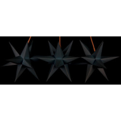 Marienberger Moravian Star Set of Three Blue incl. Lighting - 17 cm / 6.7 inch