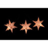 Marienberger Moravian Star Set of Three White with Golden Lines incl. Lightning - 17 cm / 6.7 inch