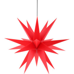 Adventsstern für den Innen-und Aussenbereich rot inkl. Beleuchtung - 60 cm