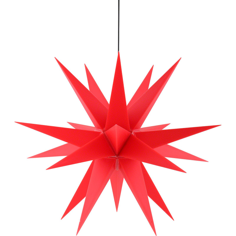 Adventsstern für den Innen-und Aussenbereich rot inkl. Beleuchtung - 60 cm