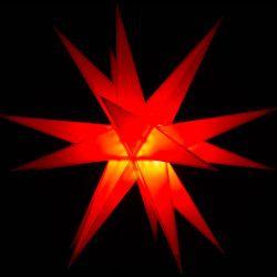 Adventsstern für den Innen-und Aussenbereich rot inkl. Beleuchtung - 60 cm