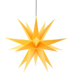 Adventsstern für den Innen-und Aussenbereich gelb inkl. Beleuchtung - 60 cm