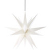 Advents Star for Inside and Outside Use White incl. Lighting - 60 cm / 23.6 inch