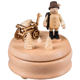 Spieldose Holzmacher - 12 cm