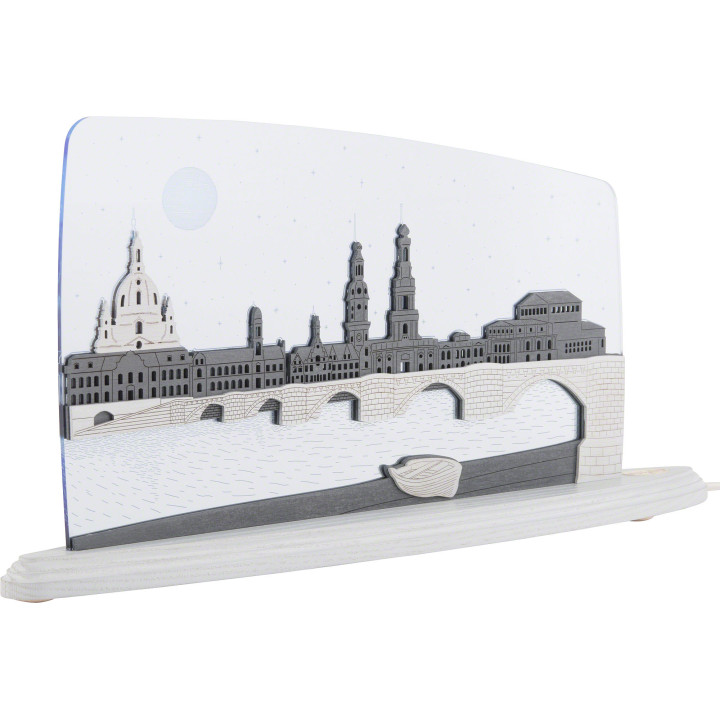 Motivleuchte "Dresden bei Nacht" - 47x22 cm