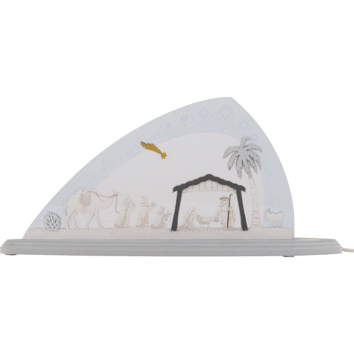 Motivleuchte "Christi Geburt" - 47x22 cm