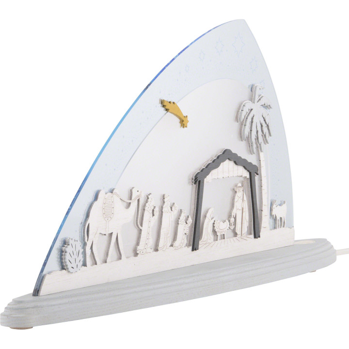 Motivleuchte "Christi Geburt" - 47x22 cm