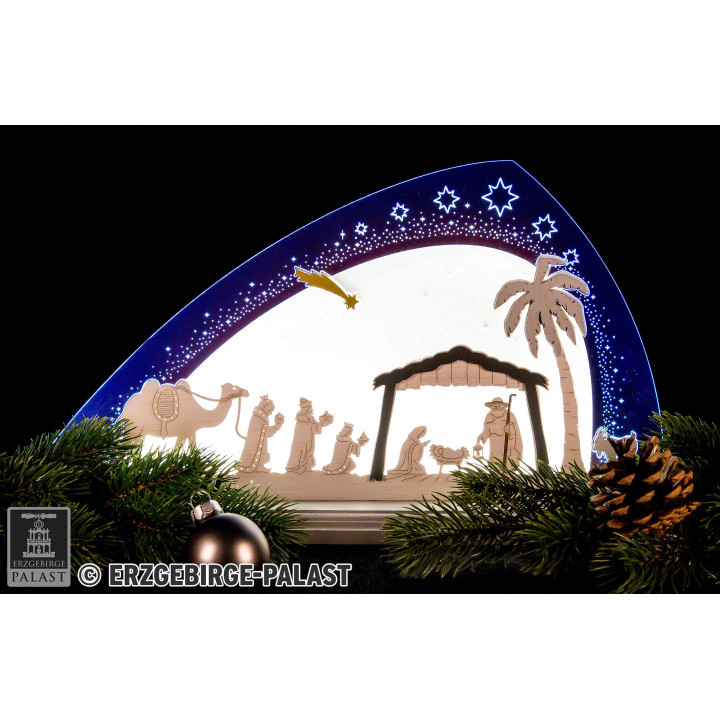 Motive Light "Nativity" - 47x22 cm / 18.5x8.7 inch