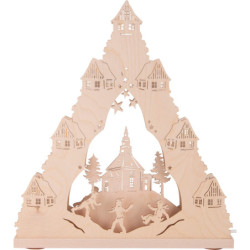 Lichterspitze "Seiffener Kirche" - 38x43 cm