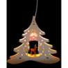Window Picture - Fir Tree "Carved Deer" - 28,5 cm / 11.2 inch