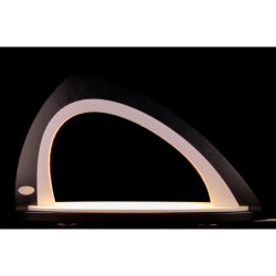 Light Arch without Figurines - Asymmetrical - Black/White - 52x29,7 cm / 20.5x11.7 inch