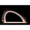 Light Arch without Figurines - Asymmetrical - Black/White - 52x29,7 cm / 20.5x11.7 inch