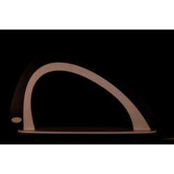 Light Arch without Figurines - Asymmetrical - Black/White - 52x29,7 cm / 20.5x11.7 inch