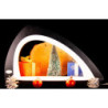 Light Arch without Figurines - Asymmetrical - Black/White - 52x29,7 cm / 20.5x11.7 inch