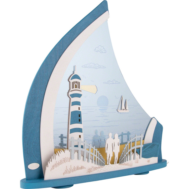 Lichterspitze "Maritim" - 52x53,5 cm